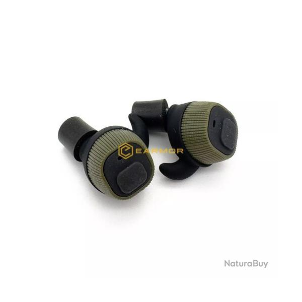 Earmor M20 Oreillette de protection lctroniques Foliage Green