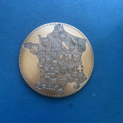 Médaille de bronze-Fances aux armes des provinces