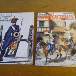LOT DE 2 GAZETTE DES UNIFORMES numéros 27 et 29