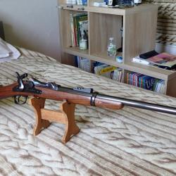 Carabine PEDERSOLI modèle Springfield Trapdoor, canon 22'', calibre 45 / 70 Gvt, état impeccable.