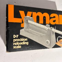 Lyman - balance haute précision D7. Scale