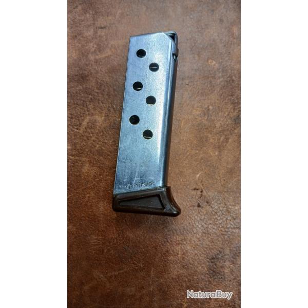 chargeur WALTHER PPK cal.7.65 inox talon marron MANURHIN