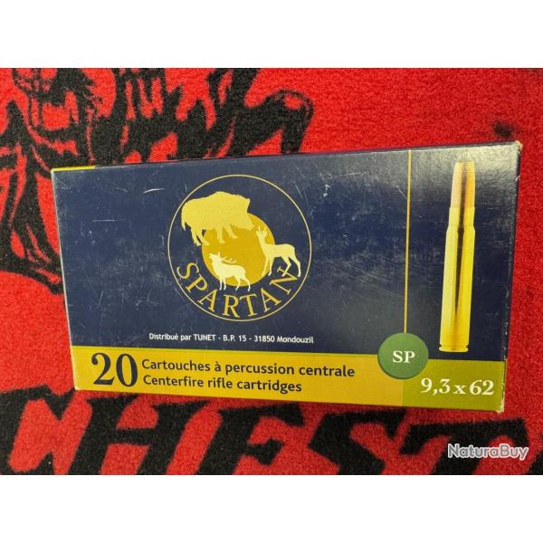 Spartan SP 9,3x62 285 grs (x20)