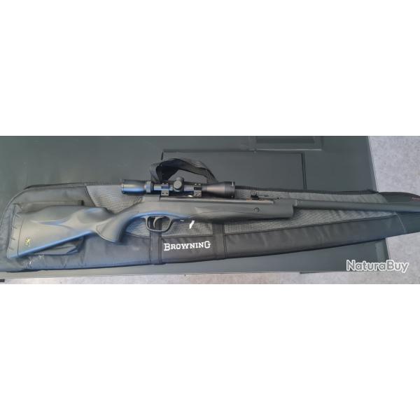 Carabine  plombs Blaze II 19.9J Browning 4.5mm + Sacoche Browning + lunette Victoptics 3-940