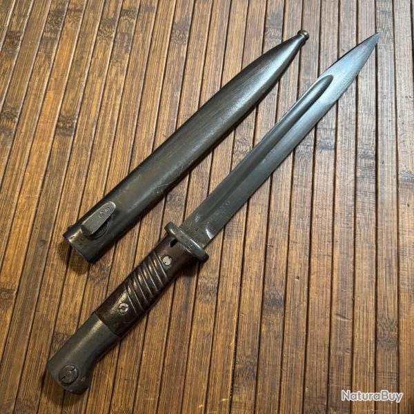 BELLE BAONNETTE K98 ALLEMANDE BEAU  MARQUAGE COF 43 CARL EIKHORN et 41 CUL WW2