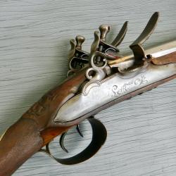 Fusil de chasse à silex Laroche - Doubles platines étanches