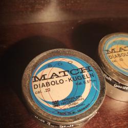Lot de 2 boîtes Plomb 5,5 mm Diabolo kugeln   Match boîte de 500
