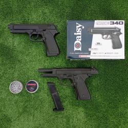 PACK Pistolet DAISY 340 POWERLINE  à Ressort Bbs Cal. 4,5 mm