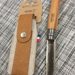 Ensemble opinel numéro 8 couteau + étui