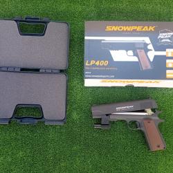 Pistolet PCP  à Pompage  LP400 Cal. Plomb de 4,5 mm , 95 mètres/seg. 312 Fps avec Mallette + laser