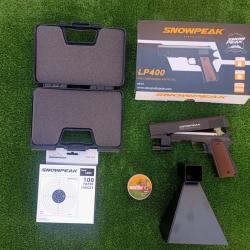 Pistolet PCP à Pomp.  Artemis LP400 Cal. Plomb de 4,5 mm , 95 mètres/seg. 312 Fps + Mallette + LASER