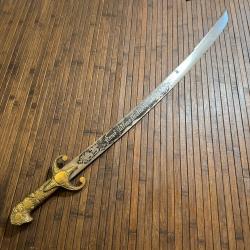 SABRE DE TYPE POLONAIS KARABELA LAME MARQUÉ AMOR PATRIAE NOSTRA LEX
