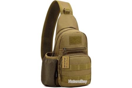 Sac Bandoulière En Cuir Tendance Pour Homme - Style Décontracté - Noir