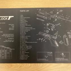 Tapis de nettoyage/demontage GLOCK
