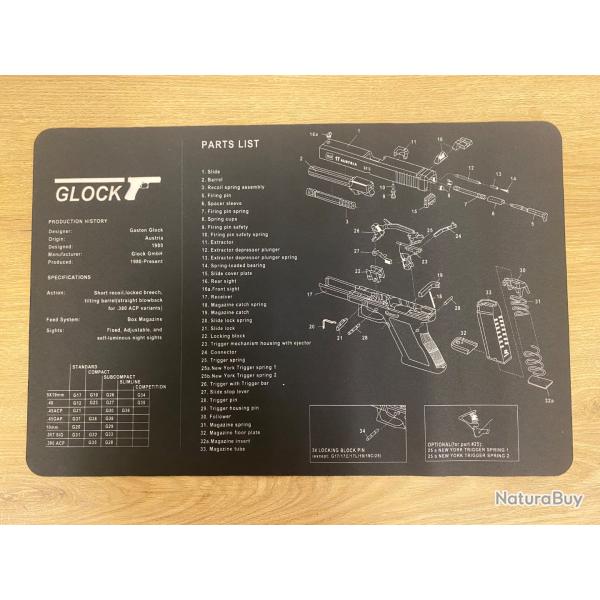 Tapis de nettoyage/demontage GLOCK