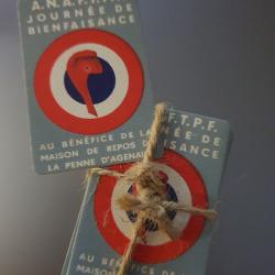 100 vignettes journée de bienfaisance A.N.A.F.T.P.F Francs Tireurs et Partisans résistance