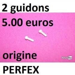 2 guidons plastiques blancs fusil PERFEX MANUFRANCE - VENDU PAR JEPERCUTE (SZA700)