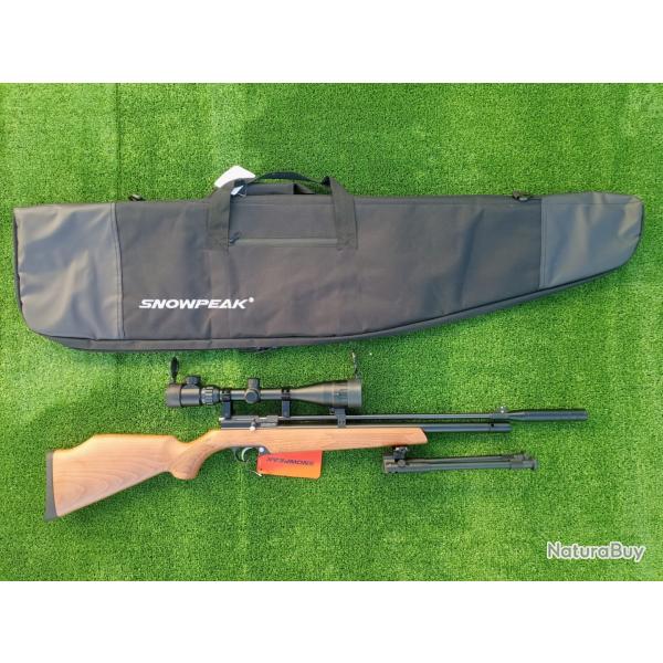 PACK CARABINE PCP ARTEMIS PR900 R GEN 2 C. 4,5 mm + Bipied + Lunette 4-16 x 40 AO + Sac transport.