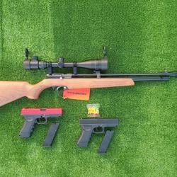 PACK CADEAU-8 ! CARABINE PCP ARTEMIS PR900 R GEN 2 CAL. 5,5 mm + Pistolet Glock 17