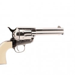 Revolver Uberti 1873 Cattleman Quick Draw - New Model - 357 Mag / Nickelé plaquette ivoire / 4 3/4"