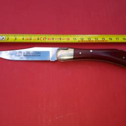 Couteau chasse Robert David pompe AR - Commémoration 75ième Anniversaire avec coffret - Neuf  Stock