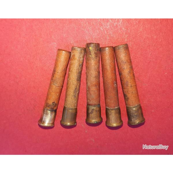 Lot 5 cartouches C.F 6mm Flobert extra longue  plombs tui carton rouge