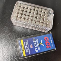 1 boîte 47 cartouches CCI STINGER EX LR extra-longue Varmint