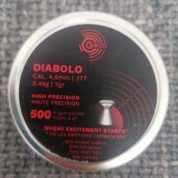 Boîte neuve 500 plombs Diabolo 4.5mm