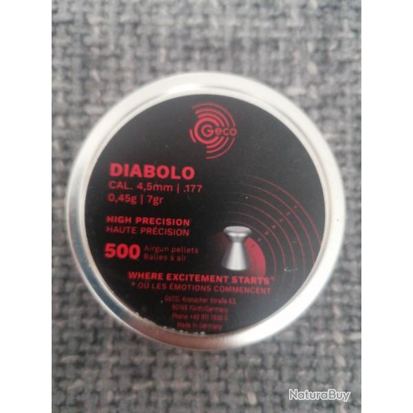 Bote neuve 500 plombs Diabolo 4.5mm