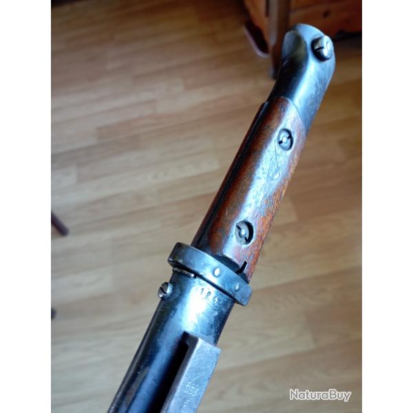 Rare baonnette VZ 24 de prise au mme No.Avec marquage tchque sur le pommeau.