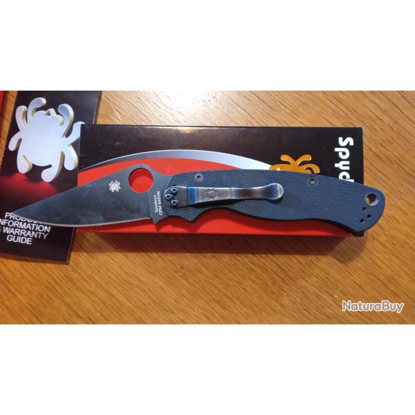 spyderco paramilitary 2 black