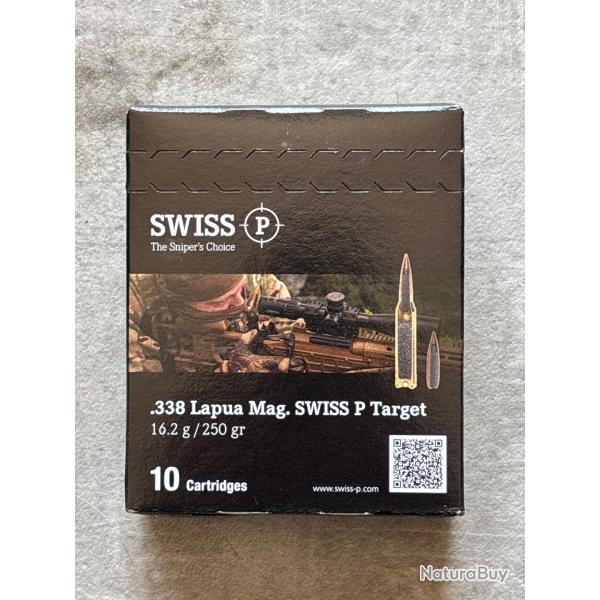 SWISS P cal.338 Lapua Mag TARGET HPBT 250gr - 16.2 grammes /10