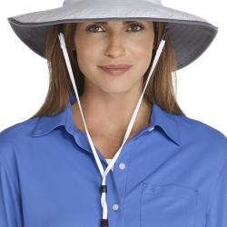 Chapeau Randonnée Anti Uv Femme - Blanc 58cm