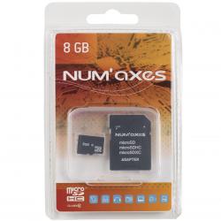 CARTE MEMOIRE NUM'AXES MICRO SDHC + ADAPTATEUR 8G0 CLASS10