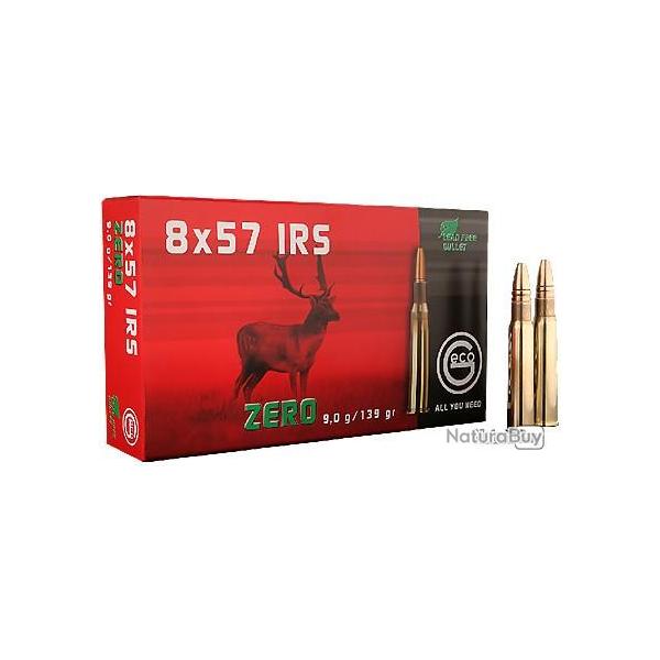 Cartouche Geco Zero cal.8X57 JRS 139GR 9G boite de 20