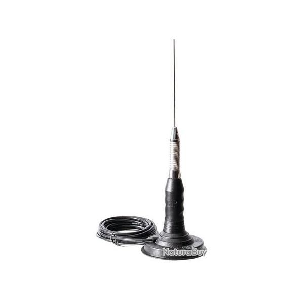 ANTENNE DE TOIT 80CM, SOCLE MAGNTIQUE + CONNECTEUR BNC / SMA FEMELLE 80 cm