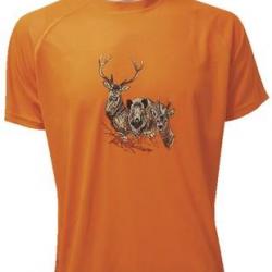 T Shirt Bartavel Diego Gros Gibier orange