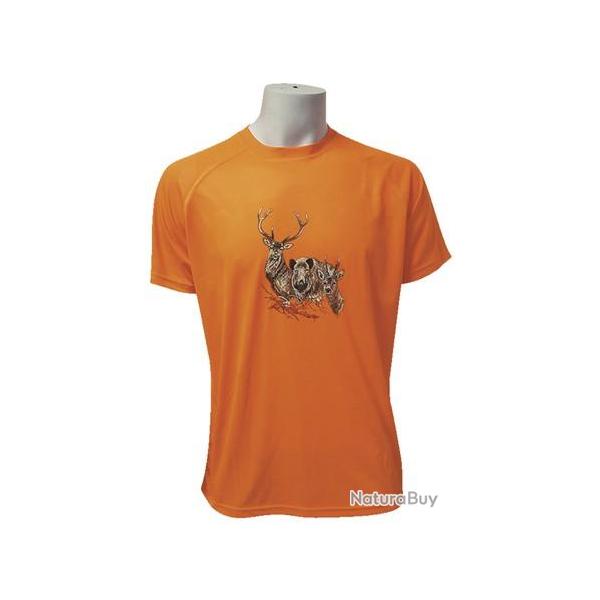 T Shirt Bartavel Diego Gros Gibier orange