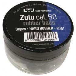 Pot de 50 Billes Caoutchouc LTL Zulu CAL. .50 NOIR