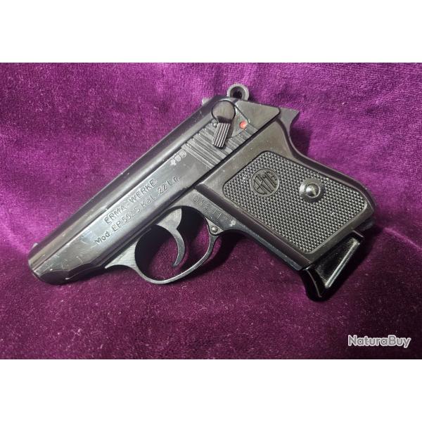 Pistolet ERMA-WERKE, Mod. Ep 552S, Cal 22lr  Allemagne, Catgorie B