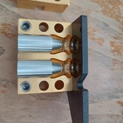 moule slug diabolo a deux cavités sous-calibré en calibre 12 / 525 Grammes