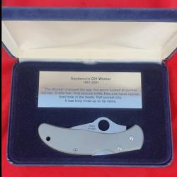 SPYDERCO WORKER Commémorative