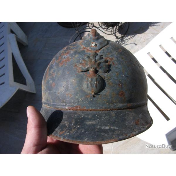 CASQUE ADRIAN FRANCAIS DE LA GRANDE GUERRE GRENIER