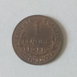 pièce 1 centime Daniel-Dupuis 1911