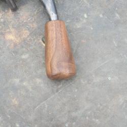 Boule longue bois noyer veiné