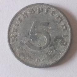 pièce allemagne 5 reichspfennig D date non lisible