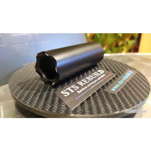 Embout gomm-cogne M6x0,75 Cal .68 PAK Shock Dfense Black pointes alu