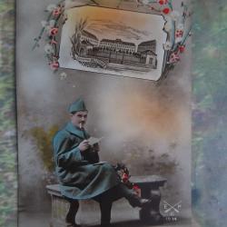 caserne Pélissier 1928 carte postale écrite document militaire