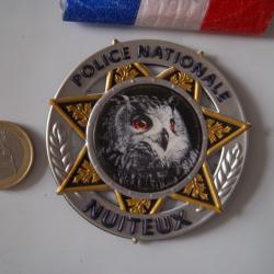 écusson plastifié force de l'ordre nuiteux insigne collection obsolète police