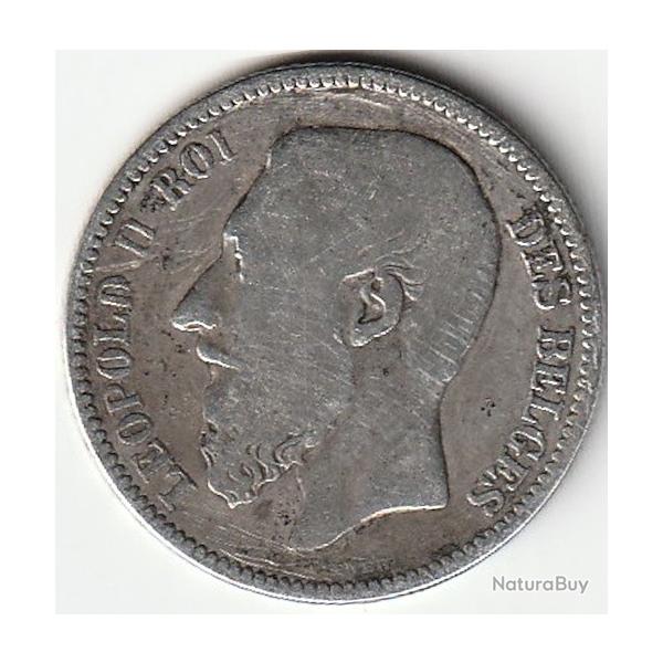 Pice de Monnaie Belgique 2 Francs Lopold II lgende franaise 1867